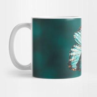 Blue and Black Butterfly Mug